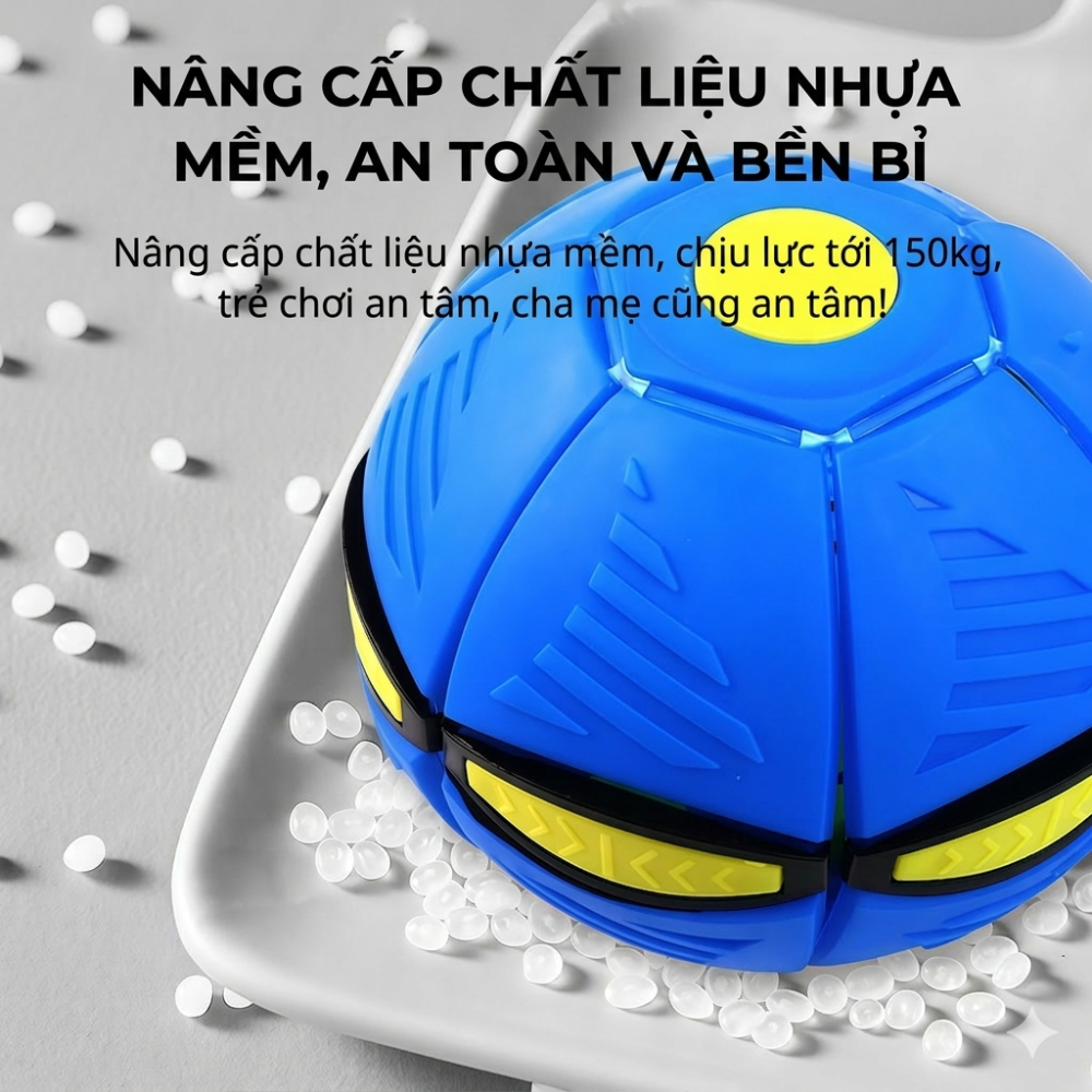 Bóng đồ chơi ma thuật đèn led - Đồ chơi vận động bóng bật nảy lò xò có đèn nháy, bóng lò xo