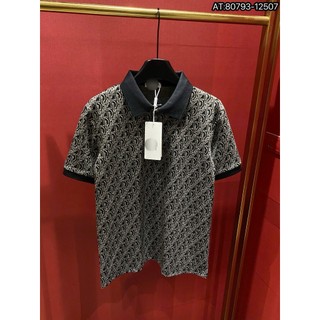 ÁO polo nam cổ tròn họa tiết tay ngắn phong cách trẻ trung chuẩn from