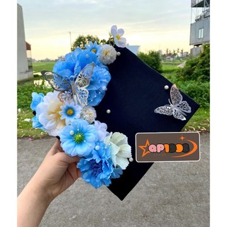 [QUÀ TẶNG] Phụ kiện, Đầu Bông Hoa làm Mũ Tốt Nghiệp Handmade