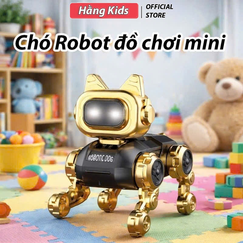 Chó Robot Đồ Chơi Mini – Di Chuyển Tự Động Siêu Cute Cho Bé
