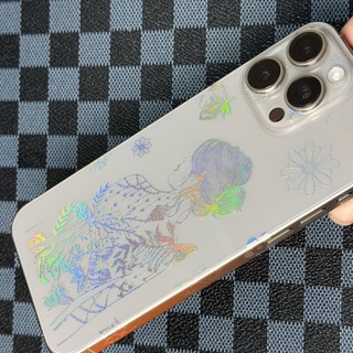 Miếng Dán Lưng Viền iPhone PPF Nhám Hình Cô Gái Hoa Hồng – Từ iPhone 12 Đến 17 ProMax