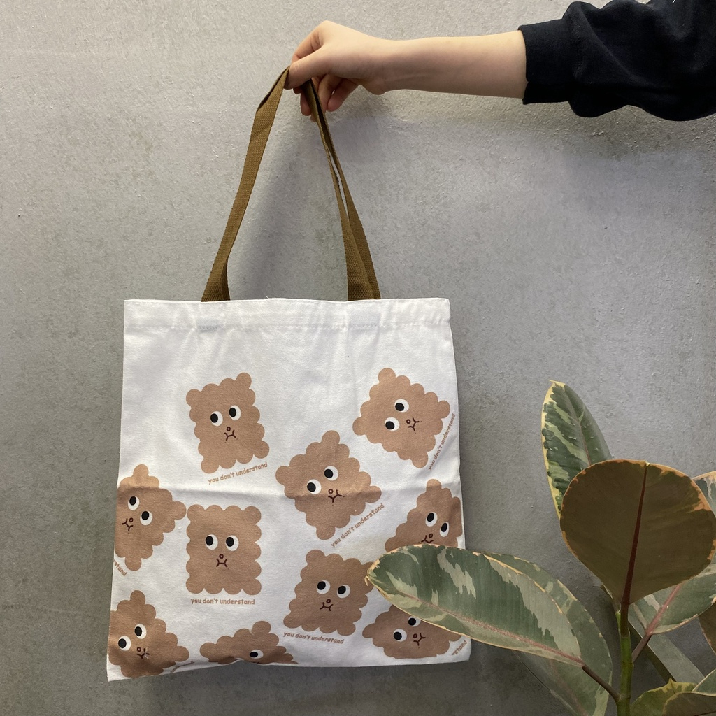 Túi tote nữ xinh đi học cute vải canvas trơn đeo vai đáng yêu cỡ lớn vừa sách vở giá rẻ thời trang học sinh dễ thương