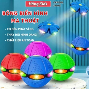 Bóng đồ chơi ma thuật đèn led - Đồ chơi vận động bóng bật nảy lò xò có đèn nháy, bóng lò xo