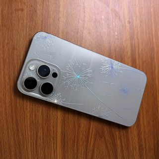 Miếng Dán Lưng Viền iPhone PPF Nhám Hình Hoa Bồ Công Anh – Từ iPhone 12 Đến 17 ProMax