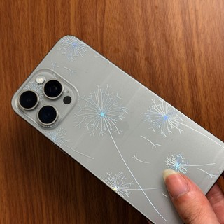 Miếng Dán Lưng Viền iPhone PPF Nhám Hình Hoa Bồ Công Anh – Từ iPhone 12 Đến 17 ProMax