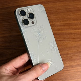 Miếng Dán Lưng Viền iPhone PPF Nhám Hình Hoa Bồ Công Anh – Từ iPhone 12 Đến 17 ProMax
