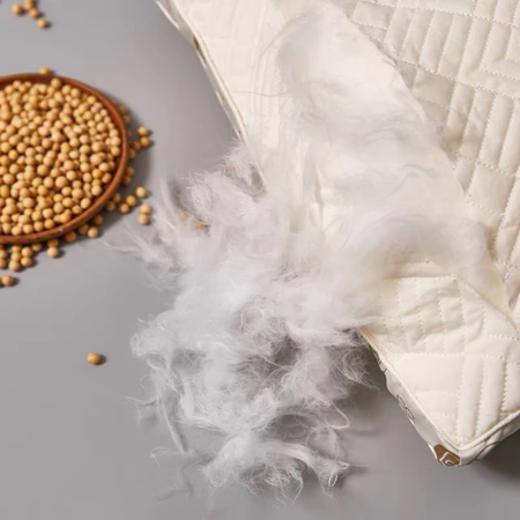 Ruột Gối Làm Bằng 100% Bông Sơ Đậu Nành Tự Nhiên Kháng Khuẩn Cao Cấp Mang Lại Giấc Ngủ Ngon Kích Thước 48*74cm