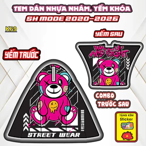 SALE Tem Dán Nhựa Nhám SH MODE Đủ Đời 2012-2026- Cắt Sẵn Theo Khuôn, Mua Về Chỉ Việc Dán.