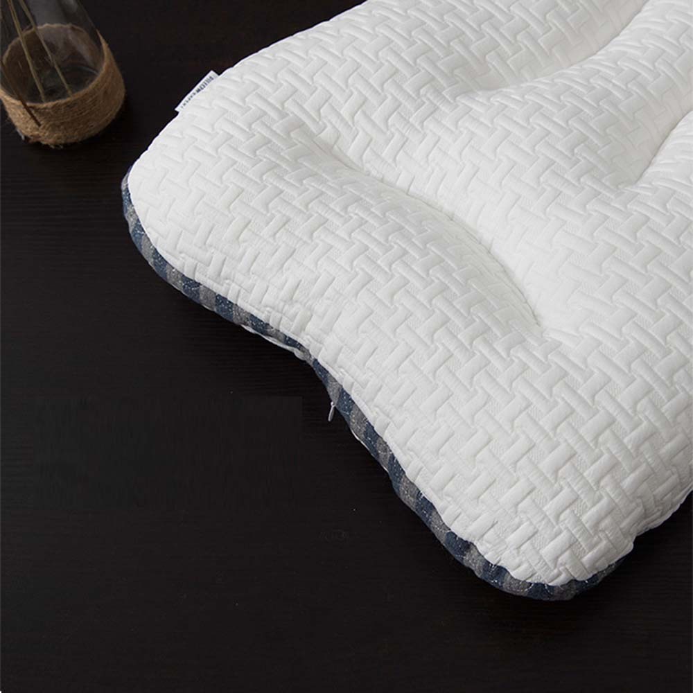Gối Trần Cao Cấp Nằm Định Vị Thư Giãn Cổ Nguyên Liệu Bông Siêu Nhẹ Mềm Mại Không Xẹp Lún Ngủ Ngon