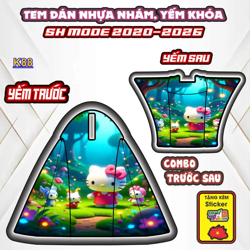 Bộ Tem Dán Chống Trầy Nhựa Nhám SH MODE 2020-2026 - Decal Bảo Vệ Cao Cấp, Chống Nước, Bền Màu.