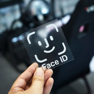 Decal dán kính ô tô Face ID – Cá tính & hài hước 9 (TC009)