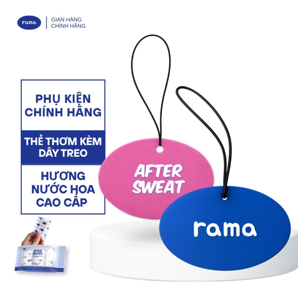 [COMBO QUÀ ĐẶC BIỆT] MUA 6 TẶNG 2 - Khăn khử mùi cơ thể mát lạnh RAMA After Sweat - Tổng 96 khăn đóng riêng