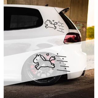 Decal hình con ngựa trang trí đa vị trí dành cho Ô tô xe máy (T.02)