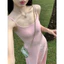 Đầm 2 dây cotton dáng dài sẵn đệm ngực