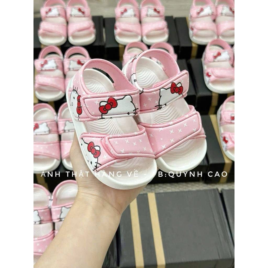 (Order) Dép quai hậu đế chống trượt, nhẹ hoạ tiết siêu nhân, người nhện, micky, kitty mùa hè cho bé trai - bé gái