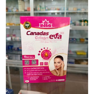 Viên uống Collagen Canadas Eva - Hỗ trợ làm đẹp da, da trắng mịn, hạn chế lão hóa (Hộp 30 viên)