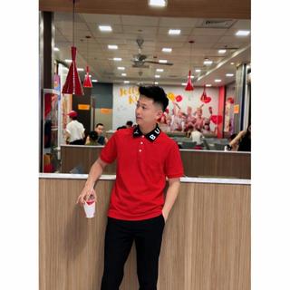 Áo Thun Polo Nam Thêu Chữ Lớn Cổ Sang Trọng Chất Vải Co Dãn Dễ Phối Đồ Đi Chơi Đi Dạo.