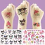 Set 5 tấm hình xăm Nhân Vật Hoạt Hình không trùng mẫu, kích thước 16 * 8,5 cm