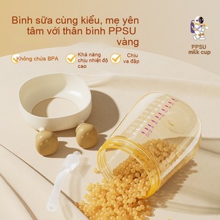 Youkebei Cốc Sữa PPSU Cho Bé Có Ống Hút Silicone Chống Sặc – Bình Tập Uống Cho Mọi Giai Đoạn, Chống Rò Rỉ