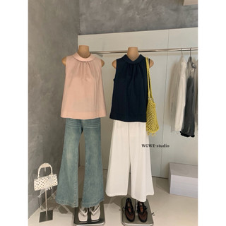 𝐏𝐡𝐢𝐞𝐧 𝐖𝐆𝐖𝐄 | (Sẵn) w8922 Áo Sát Nách Cổ Cao Dáng A Baby Rộng