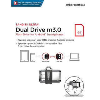 USB OTG SanDisk Dual Drive M3.0 64GB (Bạc)