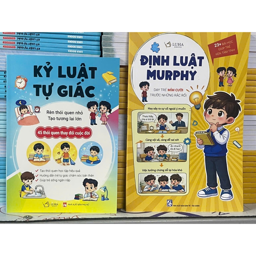 Bìa sách Combo Định Luật Murphy + Kỷ Luật Tự Giác