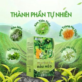 Trà Kim Tiền Thảo Râu Mèo Chính Hãng Cao Cấp Hộp 30 Gói ✅ Bổ thận lợi tiểu thanh lọc cơ thể hết nguy cơ sỏi thận mát gan