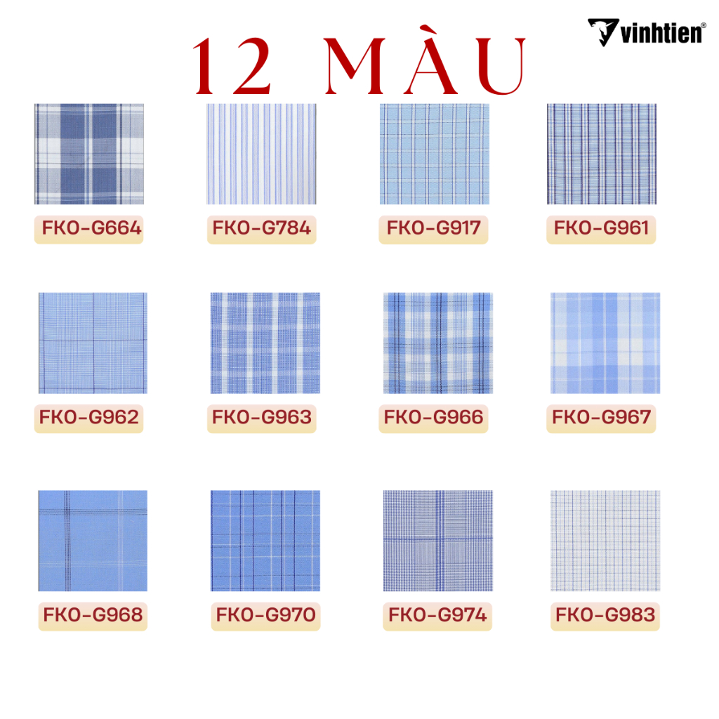 Áo Sơ Mi Nam Ngắn Tay Vĩnh Tiến 415 - Vải Kẻ Bamboo Vạt Ngang Form Regular