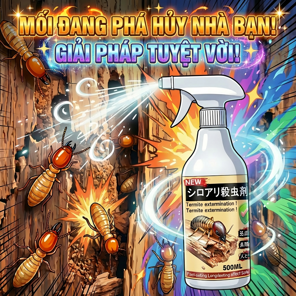 🐜  Xịt Diệt Mối & Kiến – Hiệu Quả, An Toàn Cho Người & Thú Cưng, Bảo Vệ Ngôi Nhà Ngay! 🏠