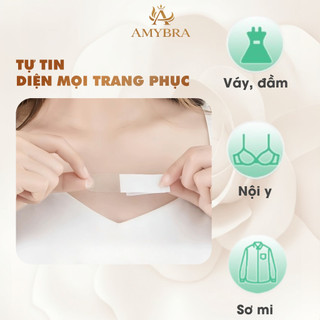 [ BẢN NÂNG CẤP ] 36 Miếng Dán Cố Định Quần Áo, Băng Dính Thời Trang 2 Mặt Mỏng Chống Hở AMYBRA D3001