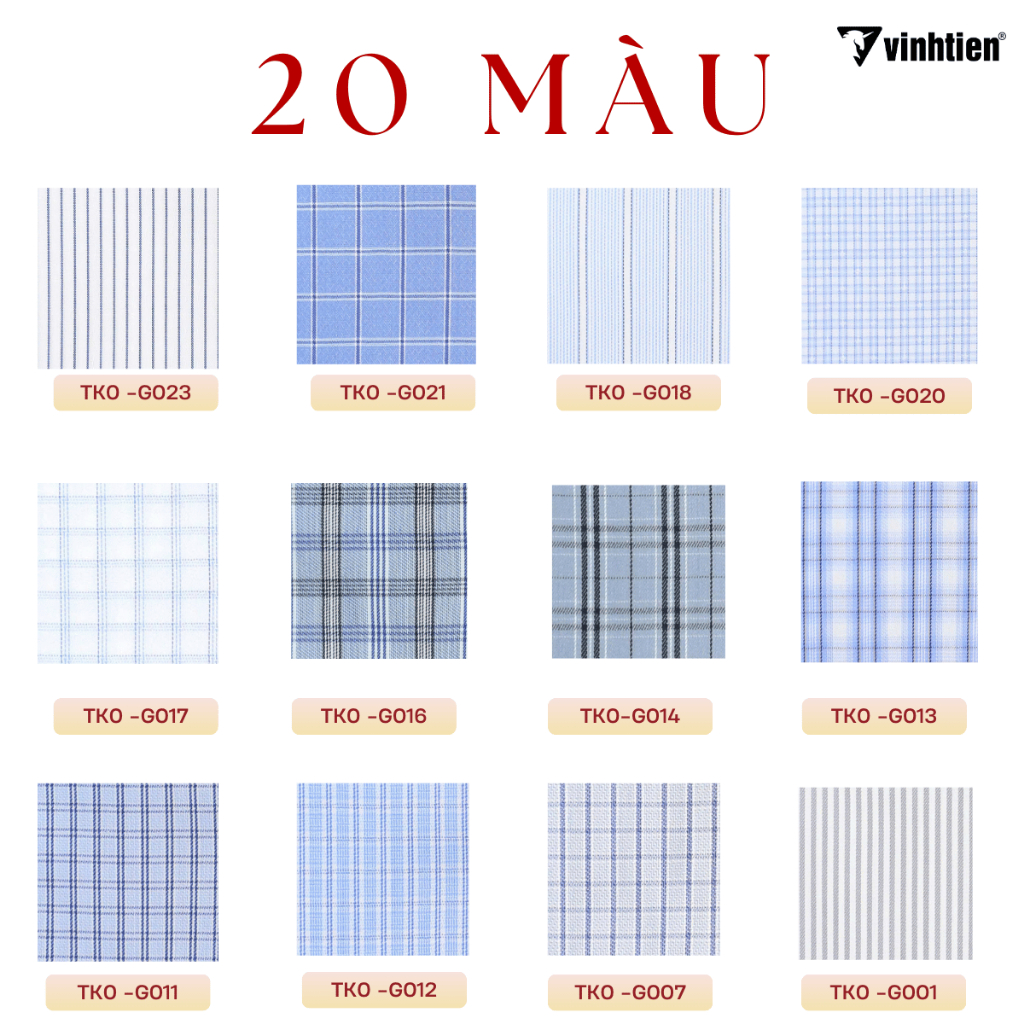 Áo Sơ Mi Nam Ngắn Tay Caro Vải Cotton Spandex Vạt Ngang Form Regular Vĩnh Tiến 445 - Nhiều Màu TK0