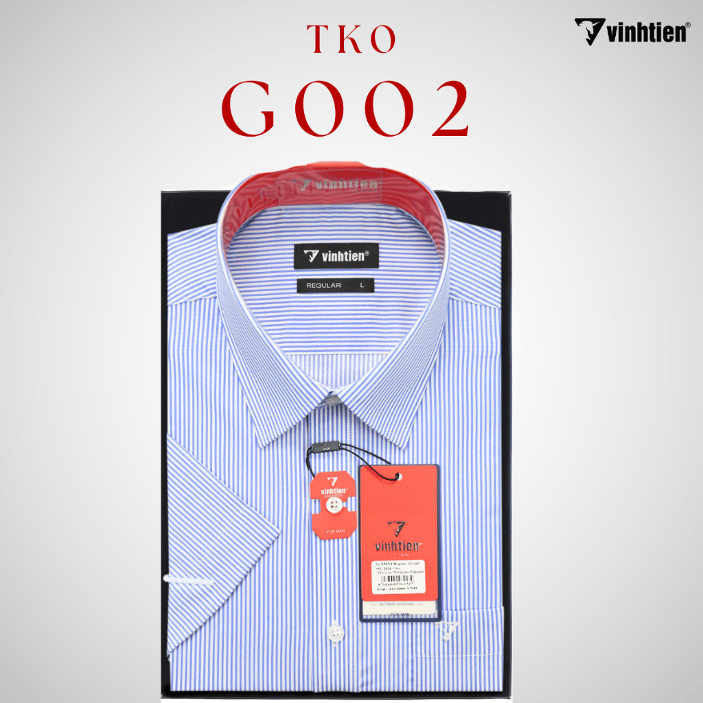 Áo Sơ Mi Nam Ngắn Tay Caro Vải Cotton Spandex Vạt Ngang Form Regular Vĩnh Tiến 445 - Nhiều Màu TK0