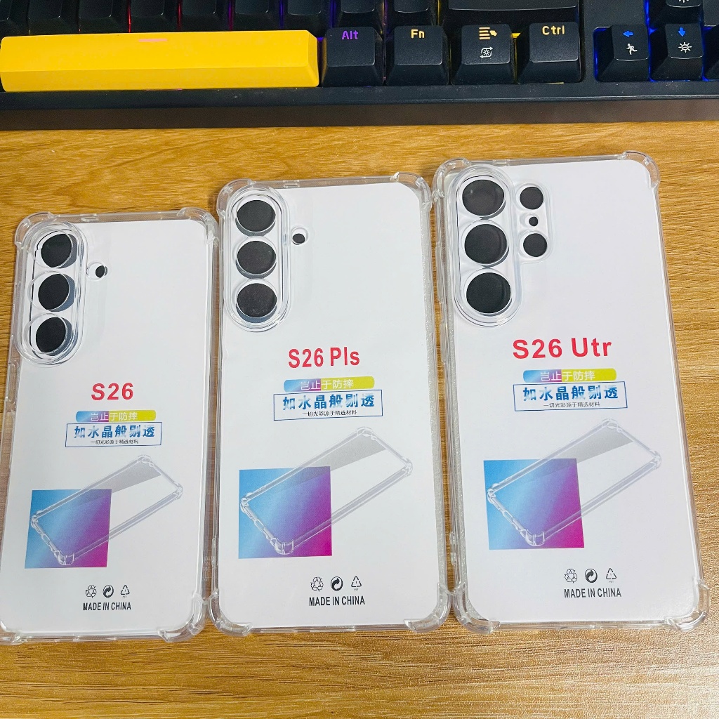 Ốp lưng Samsung S26 Ultra plus, S26 5G dẻo silicon trong suốt bảo vệ camera điện thoại ss