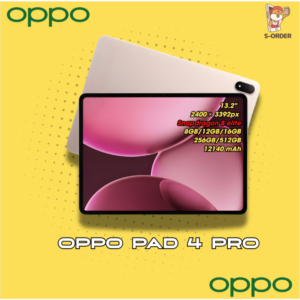 Máy Tính Bảng OPPO Pad 4 Pro (8GB/256GB) - Chip Snapdragon 8 Elite
