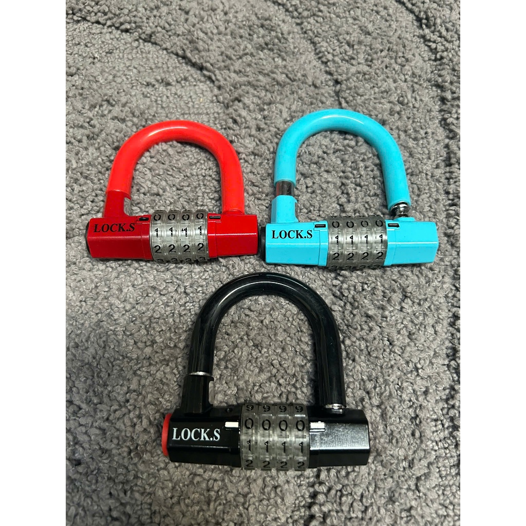 Ổ Khóa Số 4 Vòng Chống Trộm LOCK.S – Không Cần Chìa, Chống Cắt – Dùng Cho Xe Đạp, Vali, Tủ, Balo