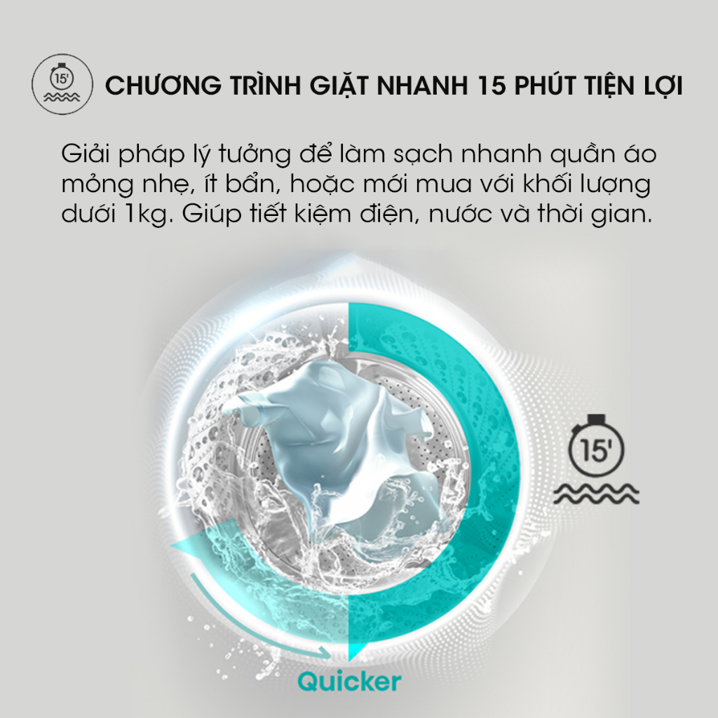 Máy giặt Cửa Trước Hisense Inverter 9kg WF90N1Y - Giặt nhanh | Giặt 15' | Diệt Khuẩn - BH 3 Năm - Freeship HCM