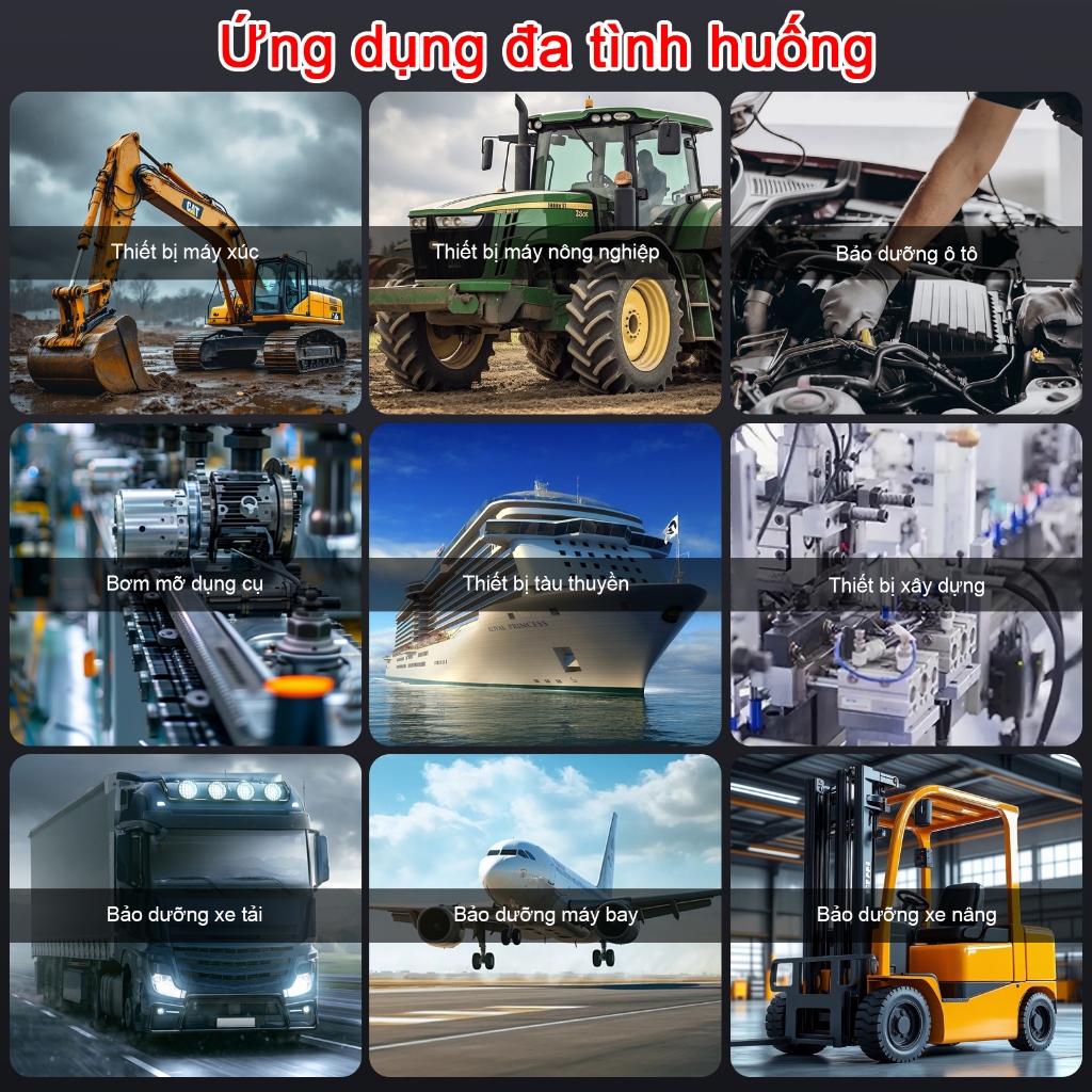 Thân bơm mỡ pin 12000PSI,máy bơm mỡ pin dùng 21V,súng bơm mỡ pin cầm tay,thân bơm mỡ điện 600CC
