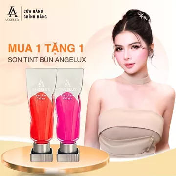 Son Velvet Tint ANGELUX Chất Mịn Nhung, Lên Màu Chuẩn, Mềm Môi, Bền Màu | Mua 1 Tặng 1