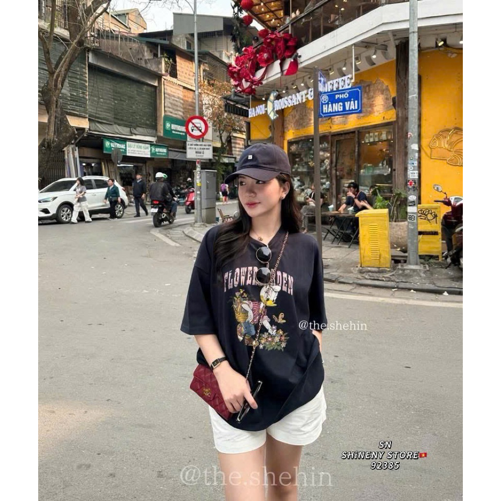[𝐒𝐮𝐙𝐲] Áo Thun Vịt OVERSIZE QCCC (>52kg 1m58 Trở Lên)