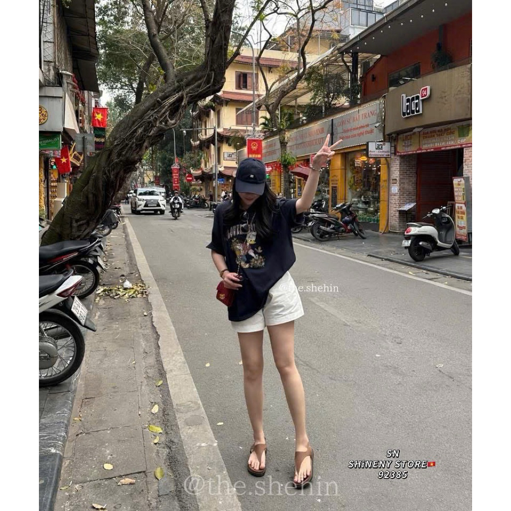 [𝐒𝐮𝐙𝐲] Áo Thun Vịt OVERSIZE QCCC (>52kg 1m58 Trở Lên)