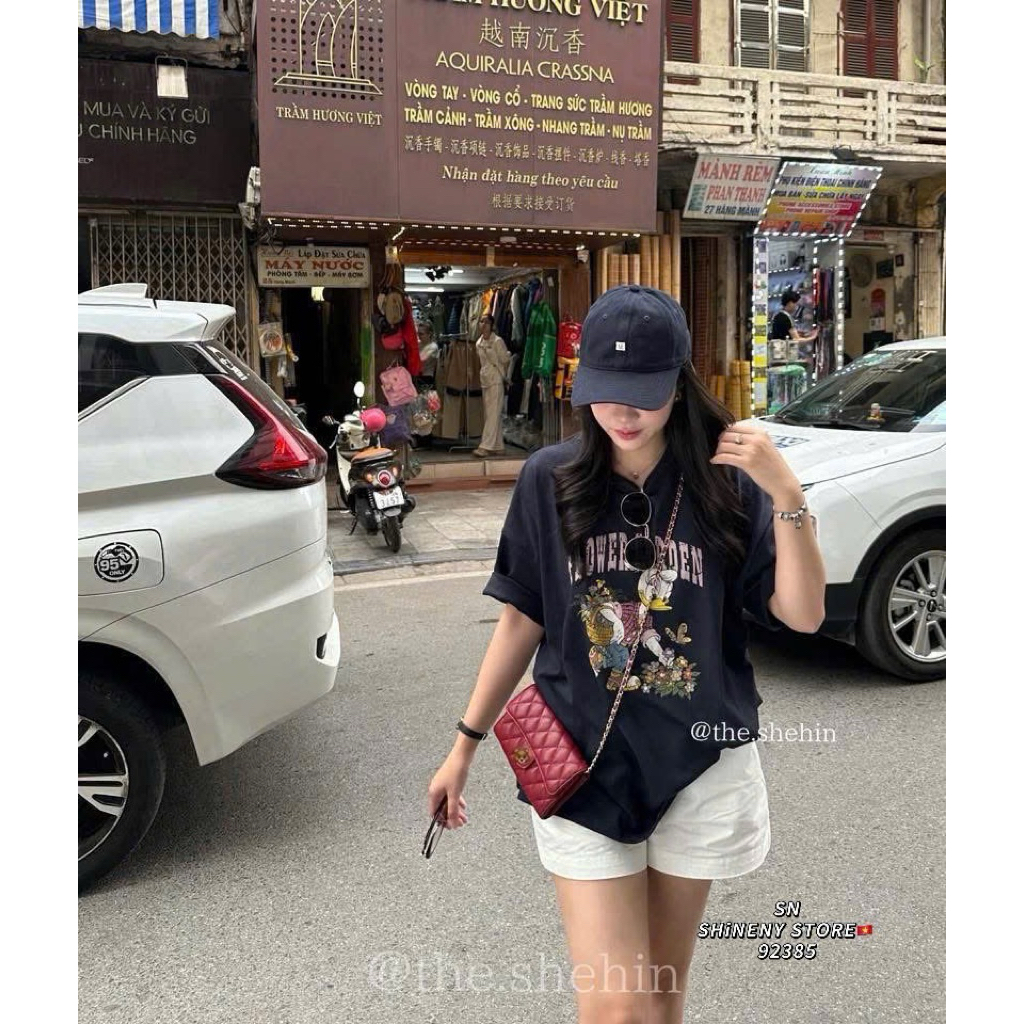 [𝐒𝐮𝐙𝐲] Áo Thun Vịt OVERSIZE QCCC (>52kg 1m58 Trở Lên)