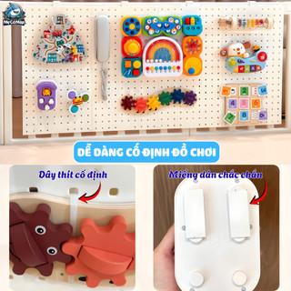 Bảng Bận Rộn Montessori, Đồ Chơi Đa Năng Hỗ Trợ Phát Triển Đa Giác Quan Cho Bé, Chất Liệu Nhựa An Toàn