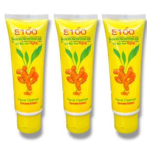 Bán Combo 3 Tuýt Sữa Rửa Mặt E100 Tinh Chất Nghệ – Giảm Mụn, Mờ Thâm, Sạch Nhờn 100g