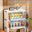 SUNNY Tủ Nhựa Đựng Trong Suốt Làm Dày Tủ Bếp Đa Năng Công Suất Lớn Tủ Đựng Đồ Có Bánh Xe Giá Đựng