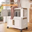 SUNNY Tủ Nhựa Đựng Trong Suốt Làm Dày Tủ Bếp Đa Năng Công Suất Lớn Tủ Đựng Đồ Có Bánh Xe Giá Đựng