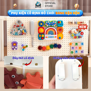 Phụ Kiện Cố Định Đồ Chơi Bảng Bận Rộn, Phụ Kiện Gắn Đồ Chơi Busy Board Dễ Lắp Đặt, Chắc Chắn