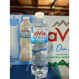 Thùng 24 chai Nước khoáng Lavie 500ml Vị Dịu Nhẹ Phiên Bản Hè Náo Nhiệt