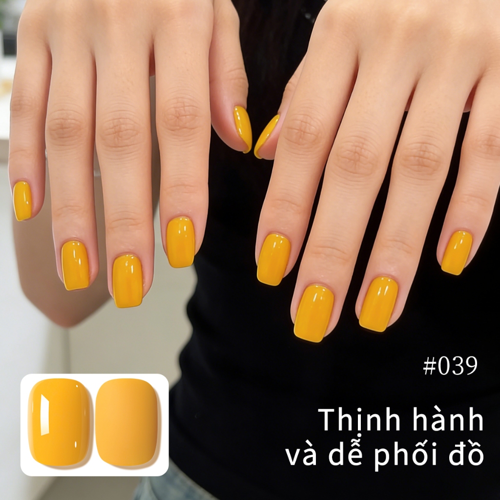 XEIJAYI 10ml-Sơn móng tay dạng gel màu vàng xoài mới, thích hợp sử dụng tại salon và cho mọi tông da