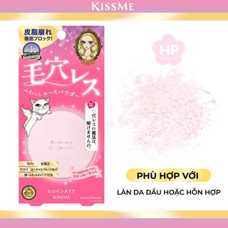 Phấn Phủ Che Khuyết Điểm Kissme Heroine Make Poreless Keep Loose Powder (Dạng Bột - Màu Hồng Da 01)