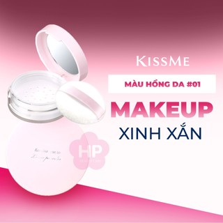 Phấn Phủ Che Khuyết Điểm Kissme Heroine Make Poreless Keep Loose Powder (Dạng Bột - Màu Hồng Da 01)